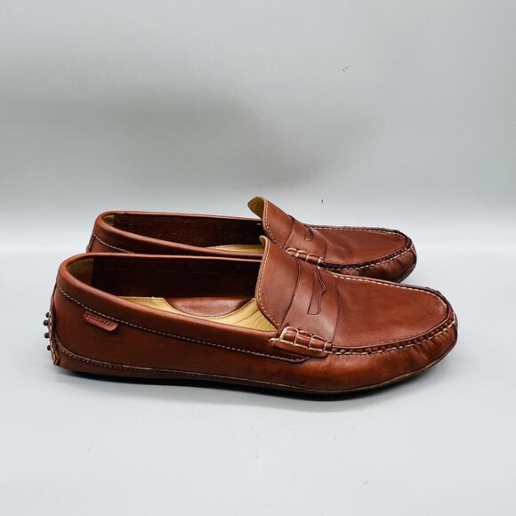 Cole Haan Shoes Mens 10.5 Brown Leather Driving Penny Loafers Comfort Casual main image 10